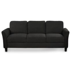 3 Seat Sofa Living Room Sofa - Black