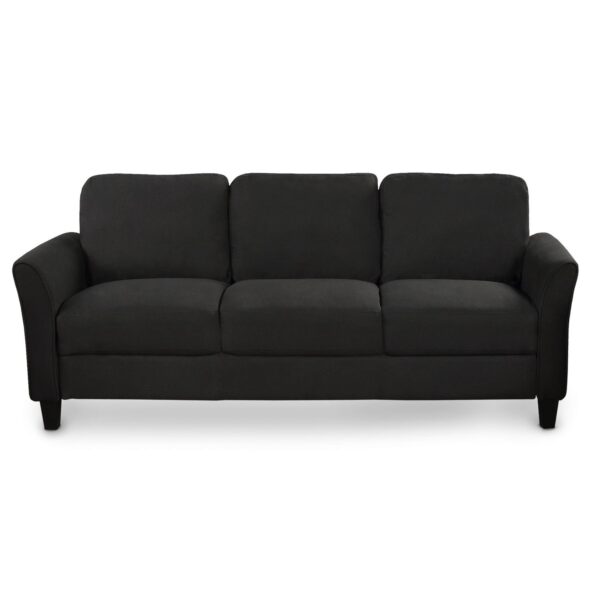 3 Seat Sofa Living Room Sofa - Black