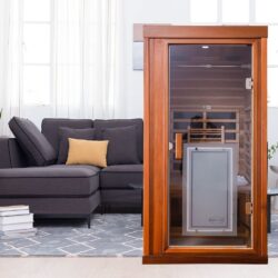 1 Person Far Infrared Standard Indoor Sauna Room - Red Cedar
