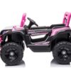 12V7A*1 30W*4 One Button Start, Forward And Backward, High And Low Speed, Music, Front Light, Power Display, Two Doors Can Open, 2.4G R / C, Seat Belt Four Wheel Absorber Kids Ride On Car - Pink - Image 3