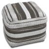 Sommer - Square Pouf - Natural / Taupe Gray - Image 3