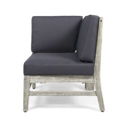 Perla - Corner Chair - Gray