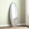 Crystal Full Length Mirror With Stand - Black / Silver - Image 7