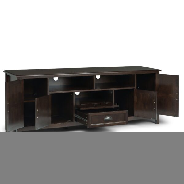 Burlington - TV Media Stand - Mahogany Brown