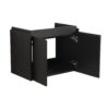 Modern 24" Bathroom Vanity With Ceramic Basin, Wall Mounted Sink Combo Cabinet - Black - Image 17