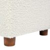Upholstered Storage Ottoman - Ivory White - Image 4