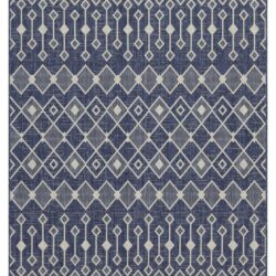 Sunshine - 5'3" X 7'3" Indoor & Outdoor Area Rug Polypropylene - Blue
