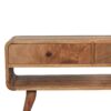 Reverse Curve Media Unit - Oak - Image 3