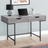 Computer Desk For Home Office, Laptop, 2 Storage Drawers, Contemporary And Modern - Gray - Image 10