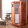 1 Person Far Infrared Deluxe Indoor Sauna Room - Red Cedar - Image 8