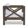 Brava - Modern Club Chair With Water Resistant Cushions - Gray / White - Image 8