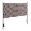 Braided Matisse - Queen Size Headboard - Black / Gray - Image 2