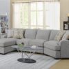 Berza - Left Side Facing Chaise Sectional - Gray - Image 5