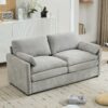 Cozy Upholstered Loveseat Sofa Oversized Comfy Comfy Cloud Sofa Double Cushion Loveseat Sofa Plush Cushion Sofa Couch For Living Room - Light Gray - Image 25
