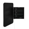 Rectangle Medicine Cabinet Mirror Bathroom Mirror With Storage Wall Mounted Medicine Mirror Cabinet With LED - Black - Image 8