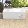Outdoor Fire Pit Table With Cover - White - Image 5