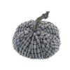 Chenille Weighted Pumpkin Ornament Decor For Holiday Harvest Festival Fall Festival & Thanksgiving (Set of 2) - Gray - Image 13