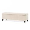 Glouster - Contemporary Storage Ottoman - Light Beige - Image 10