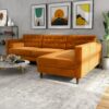 Christian - Sectional Sofa Right Facing - Burnt Orange - Image 10