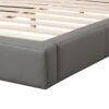 Full Size Stylish Upholstered Bed Elegant With Birch Wood Frame - Gray - Image 8