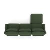 3 Seater Chenille Sofa With Movable Ottomans High Resilience Sponge Easy Installation Wood Base - Green - Image 25