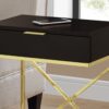 Accent Side Table, Storage Drawer, Contemporary & Modern - Espresso - Image 2