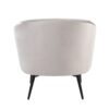Claire - Contemporary / Glam Chair - Black / Silver - Image 4