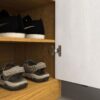 Freestanding Wooden Shoe Cabinet Organizer With Adjustable Shelves And Drawer - Natural / White - Image 9