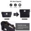 5 Piece Set (20"24"28 +A Travel Bag And A Toiletry Bag), Hard Case Spinner Wheels Luggage Sets With Tsa Lock Carry On Suitcase Luggage Durable Suitcase - Black - Image 7