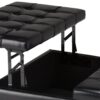 Harrison - Coffee Table Storage Ottoman - Midnight Black - Image 8