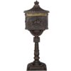 Cast Aluminum Mail Box, Postal Box, Mailbox - Bronze - Image 10