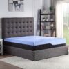 Refresh - 12" Twin Size Hybrid Cooling Fast Responding Latex Foam And Coil Mattress - Blue - Image 2