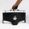 15" Propane Tabletop Gas Fire, 40000 Btu Round Steel Fire Pit For Outdoor Living Room Garden Balcony - Black - Image 9