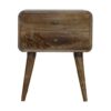Curved Classic ed Nightstand - Gray Wash - Image 11