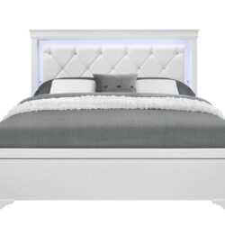 Shaker - Full Bed With LED - White