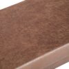 Chanelle - Mid Century Ottoman Bench - Distressed Umber Brown - Image 4