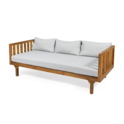 Claremont - 3 Seater Daybed With Water Resistant Cushions - Teak