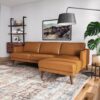 Lore - Right Facing L-Shaped Sectional - Tan - Image 9