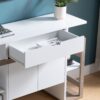 Modernize Kitchen Buffet Organizing Cabinet With 4 Shelves - White / Dark Taupe - Image 3