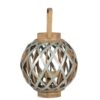 Decorative Lantern With Handle, Wooden Lantern For Indoor Outdoor, Home Garden, Wedding - Silver - Image 12
