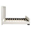 Queen Size Upholstered Bed With Slats Support, No Box Spring Needed - Beige - Image 6