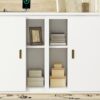 Full Size Murphy Bed With Shelves, Cabinets And USB Ports - White - Image 15