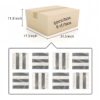 Waterjet Marble 2 Color Marble For Floor And Wall Polished Marble Tile Stone 1 Box Each Pattern 4 Pieces - White / Gray - Image 3
