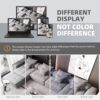 Modern Oversized Modular Sectional Sofa, Sparkling Chenille Fabric Soft Cushion Sofa With 8 Pillows, 8 Pieces Diy Combination Tufted Sofa, No Assembly Required - Gray - Image 15
