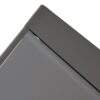 Contemporary Cape Coral Side Table With Frosted Glass Top - Gray - Image 10
