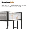 Adam - Twin Over Full Bunk Guard Rail - Black With White Mesh - Image 16