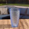 Leading Ware Diamond Cut Acrylic Drinking Glasses (Set of 4), Bpa Free, 19Oz - Blue - Image 2