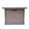 Outdoor Patio Square Gas Burning Fire Pit, Tank Inside, 40000 Btu - Brown Wood Pattern - Image 8