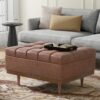 Mariah - Coffee Table Storage Ottoman - Brown - Image 4