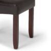 Cosmopolitan - Deluxe Tufted Parson Chair (Set of 2) - Tanners Brown - Image 6